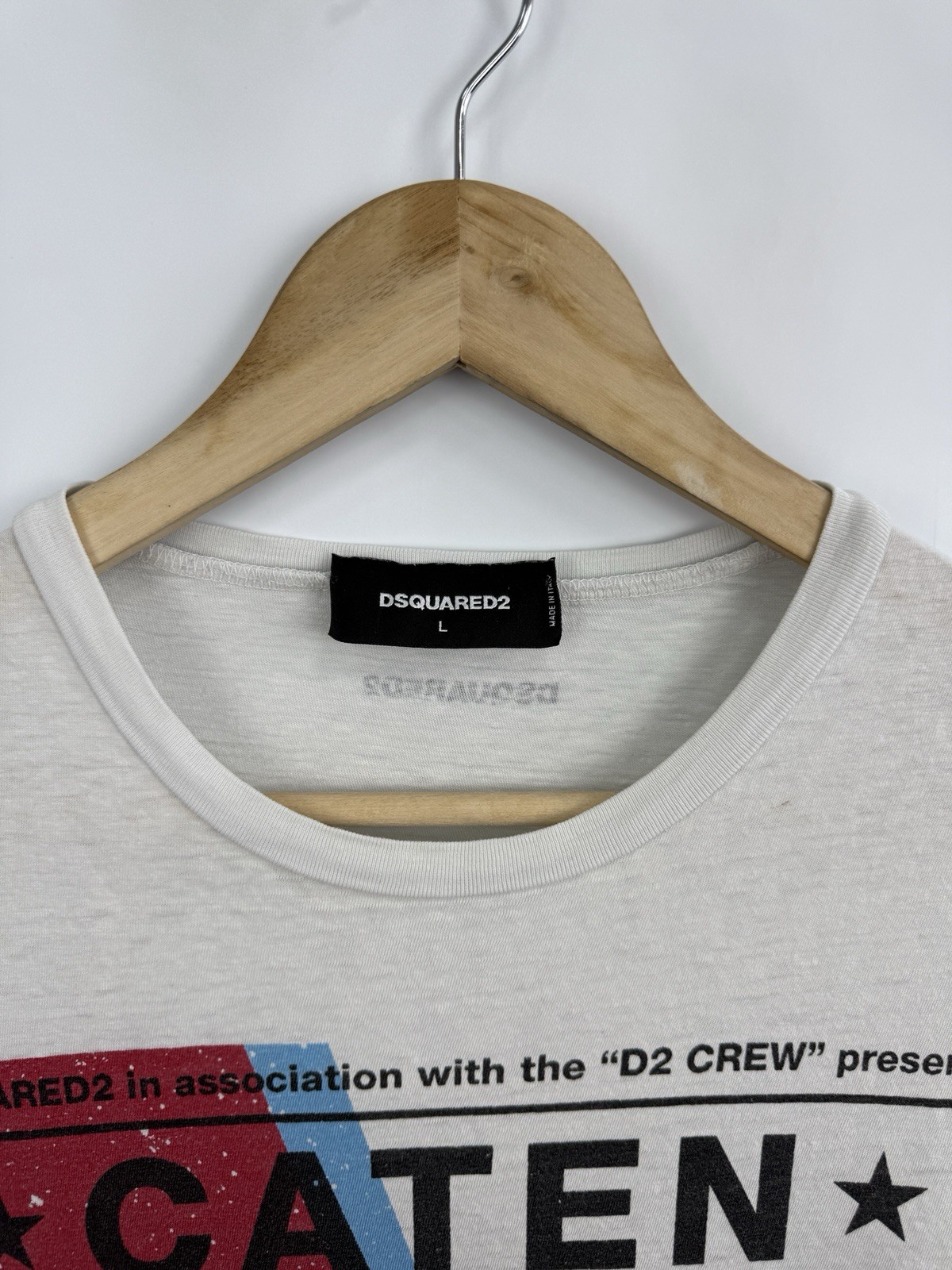 🇮🇹 Y2K Dsquared2 Caten Bros Made In Italy Tank Tops T-Shirt Size L