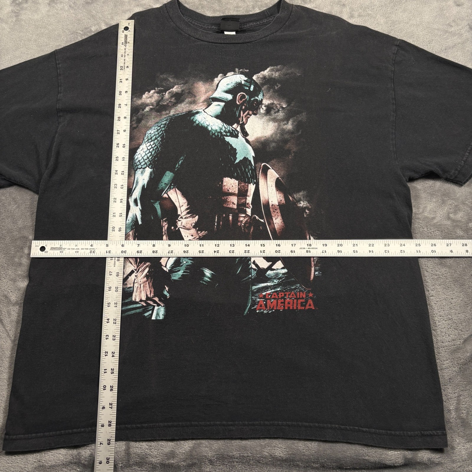 Vintage Marvel Mad Engine T-Shirt Mens 2XL Black Captain America Movie Rare Y2K