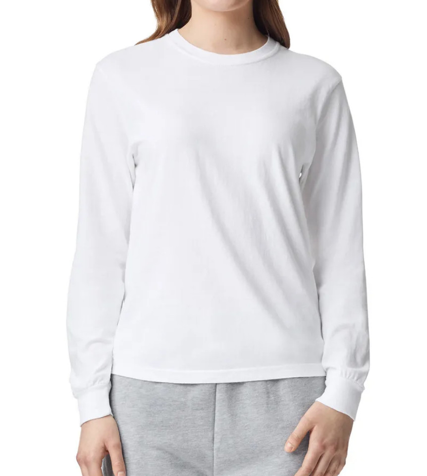COMFORT COLORS 6014 GARMENT-DYED HEAVYWEIGHT 100% COTTON LONG SLEEVE T-SHIRT NEW