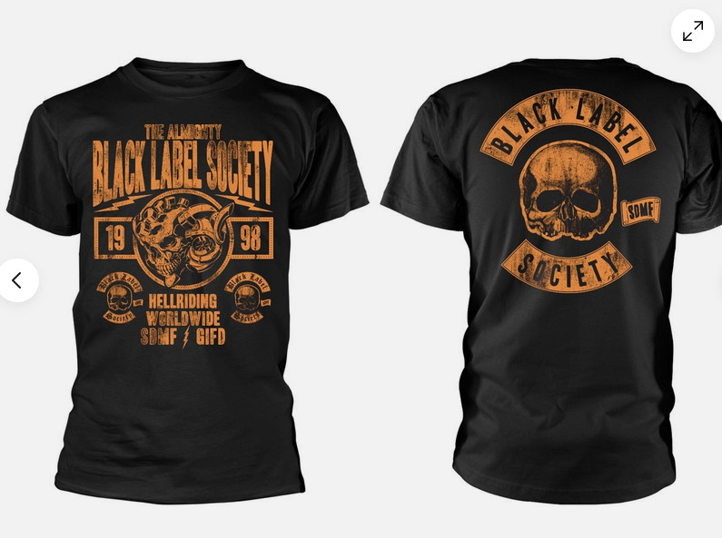 2 SIDES BLACK LABEL SOCIETY HELL RIDING WORLDWIDE Shirt Black S-5XL
