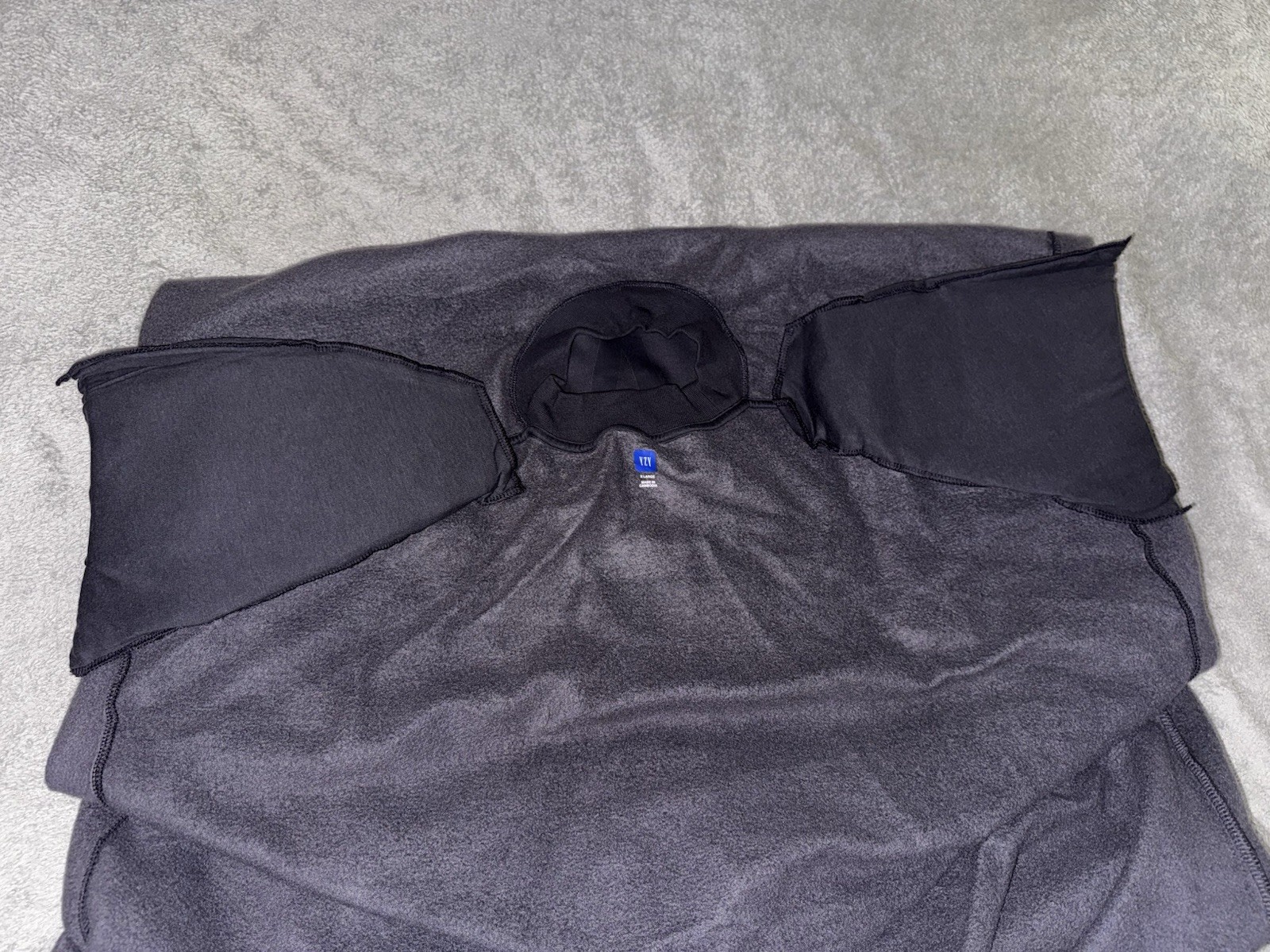 Yeezy x Gap Engineered By Balenciaga 14A Crop Dove Fleece Tee w/ Pads (Black XL)