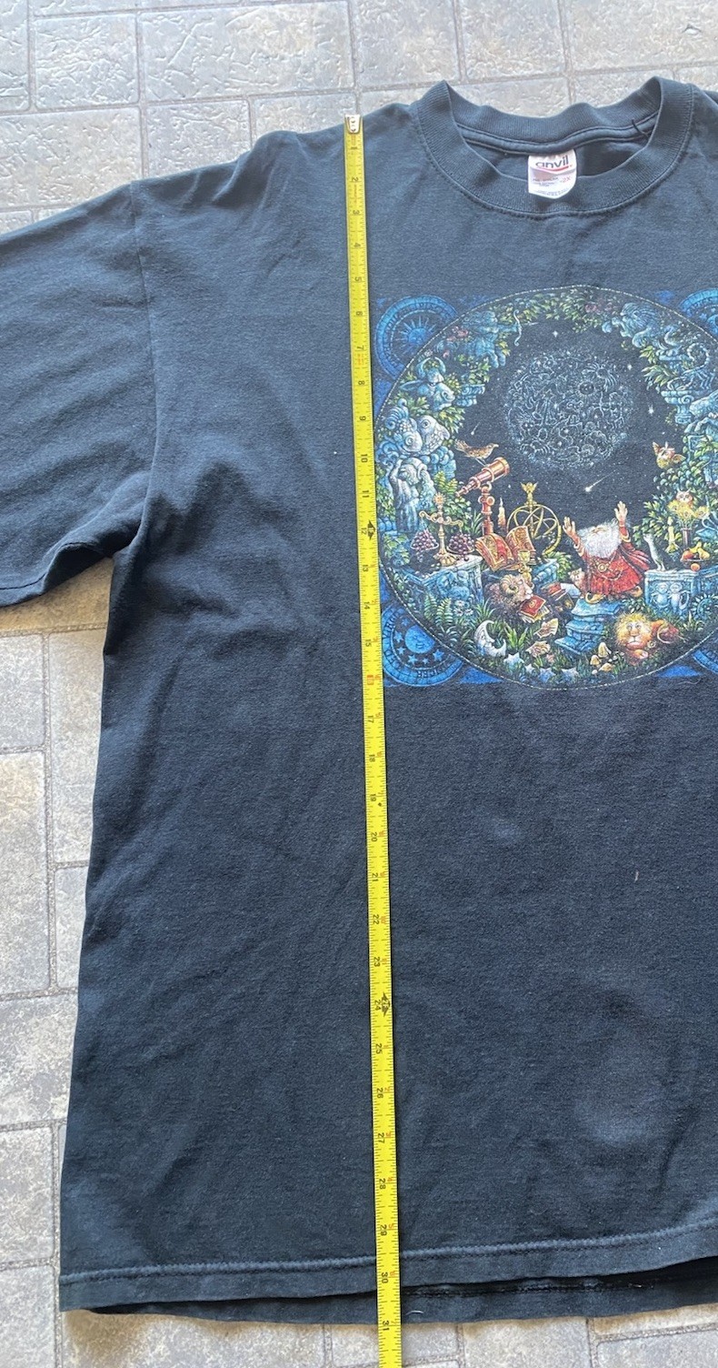 Vintage 1998 Bill Bell Astrology Wizard Long Sleeve Shirt Size 2XL Men’s VTG