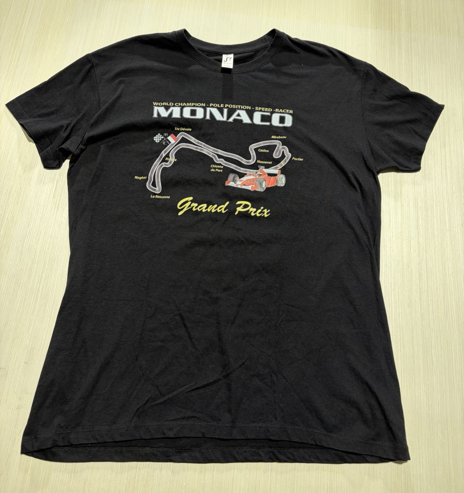 Vtg Legendary Monaco Grand Prix Sols Regent Depuis T Shirt S Gray F1 Racing 557