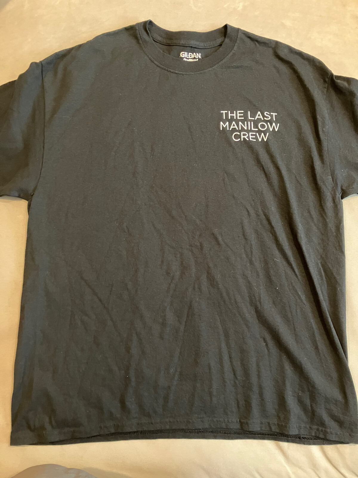 RARE – Barry Manilow – THE LAST MANILOW CREW – T Shirt – Broadway Show – Size XL