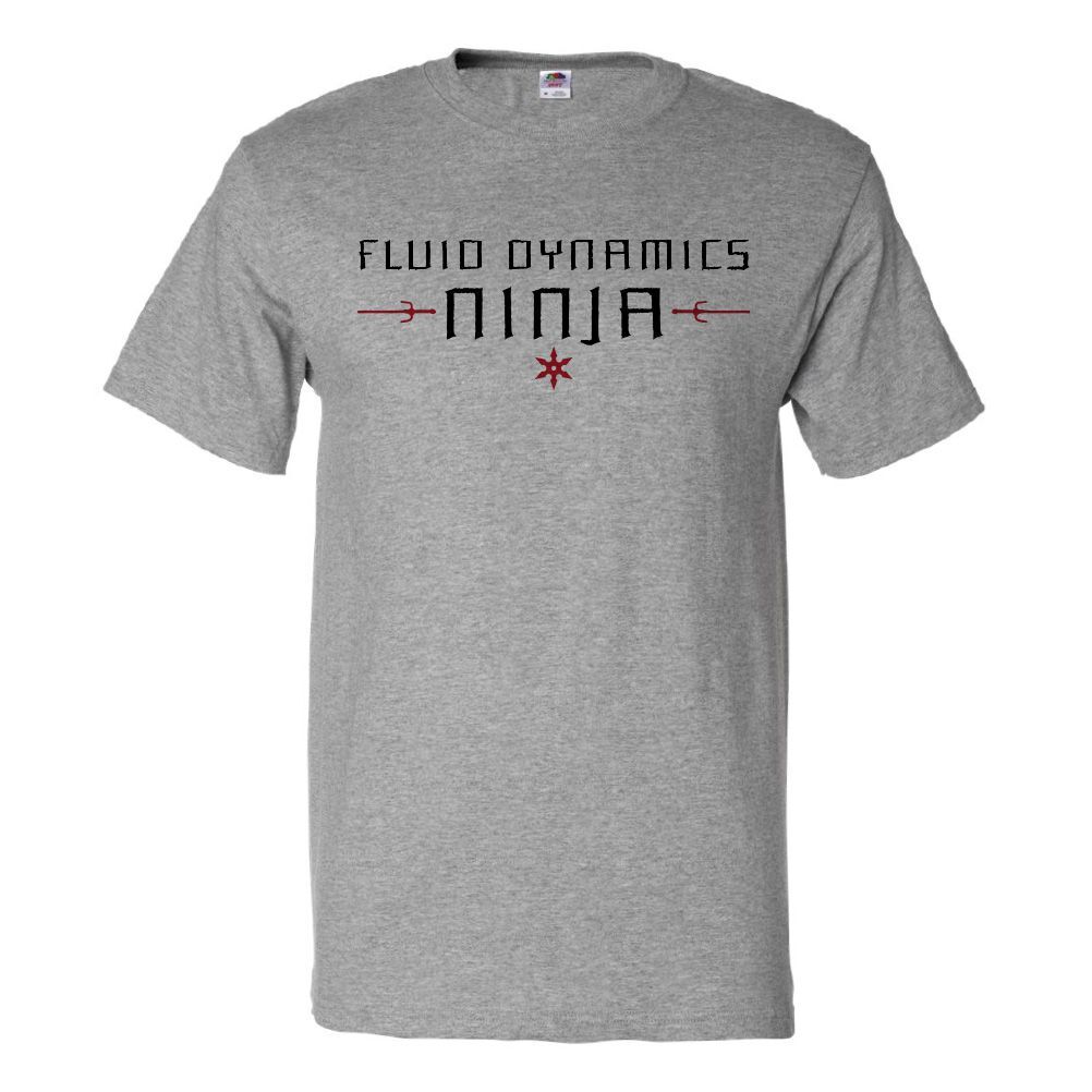Fluid Dynamics Ninja T shirt Funny Tee