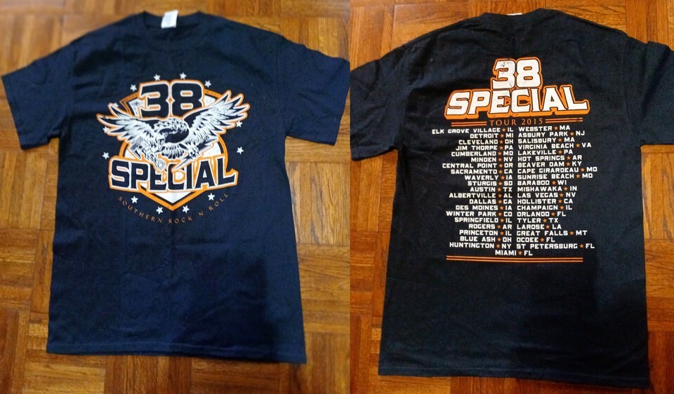 38 Special T Shirt 2015 Tour Dates Two Sided Black All Size T-Shirt O