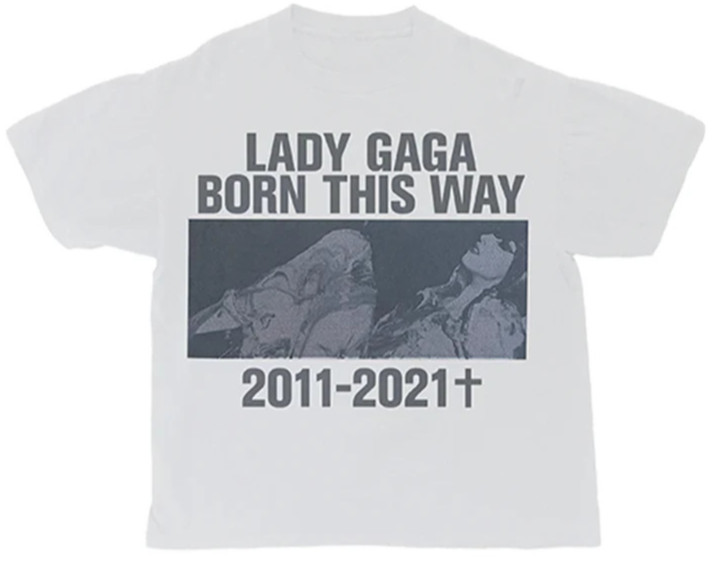 Lady Gaga Born This Way 10th Anniversary T-Shirt 2011-2021 Official Merch