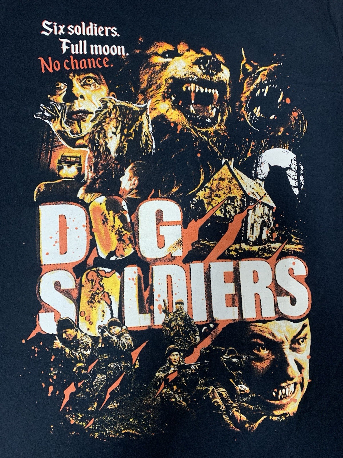 Dog Soldiers Horror T-shirt -LICENSE (great condition)(MEDIUM see description)