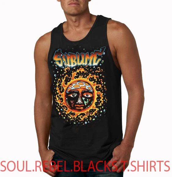 SUBLIME 40oz to freedom BLACK TANK TOP HEAVY METAL TRASH PUNK ROCK