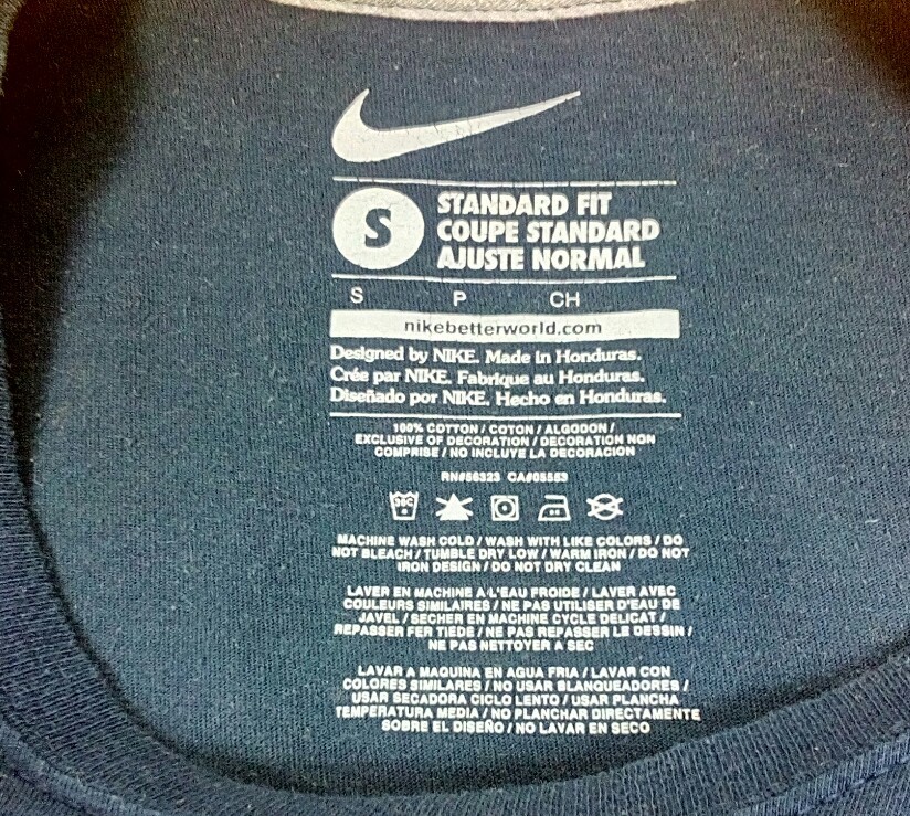 Nike “JUST DO IT” Navy Blue/ Red written Logo Sz Sm Pre-Owned Beautiful #55