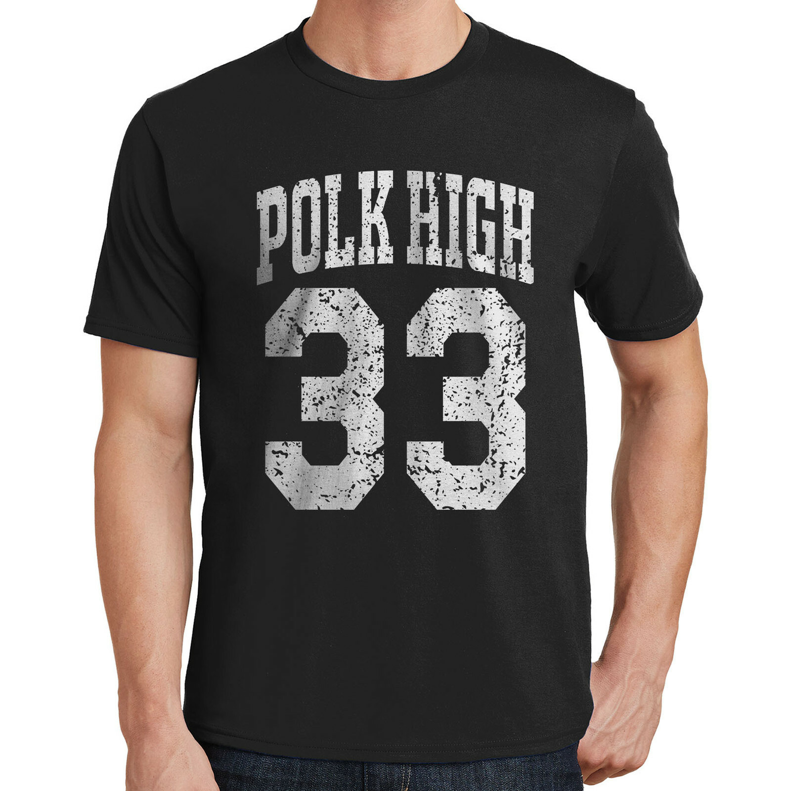 Polk High #33 T-Shirt Married With Children 4 Touchdowns in One Game 4032