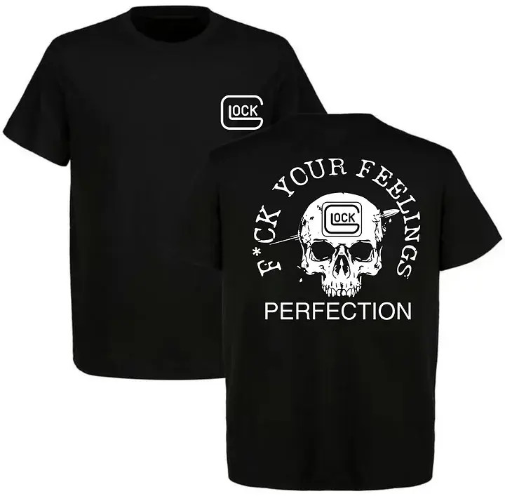 Howitzer F Your Feelings Skull Tactical T-Shirt for Men Minimalist Operator Grap