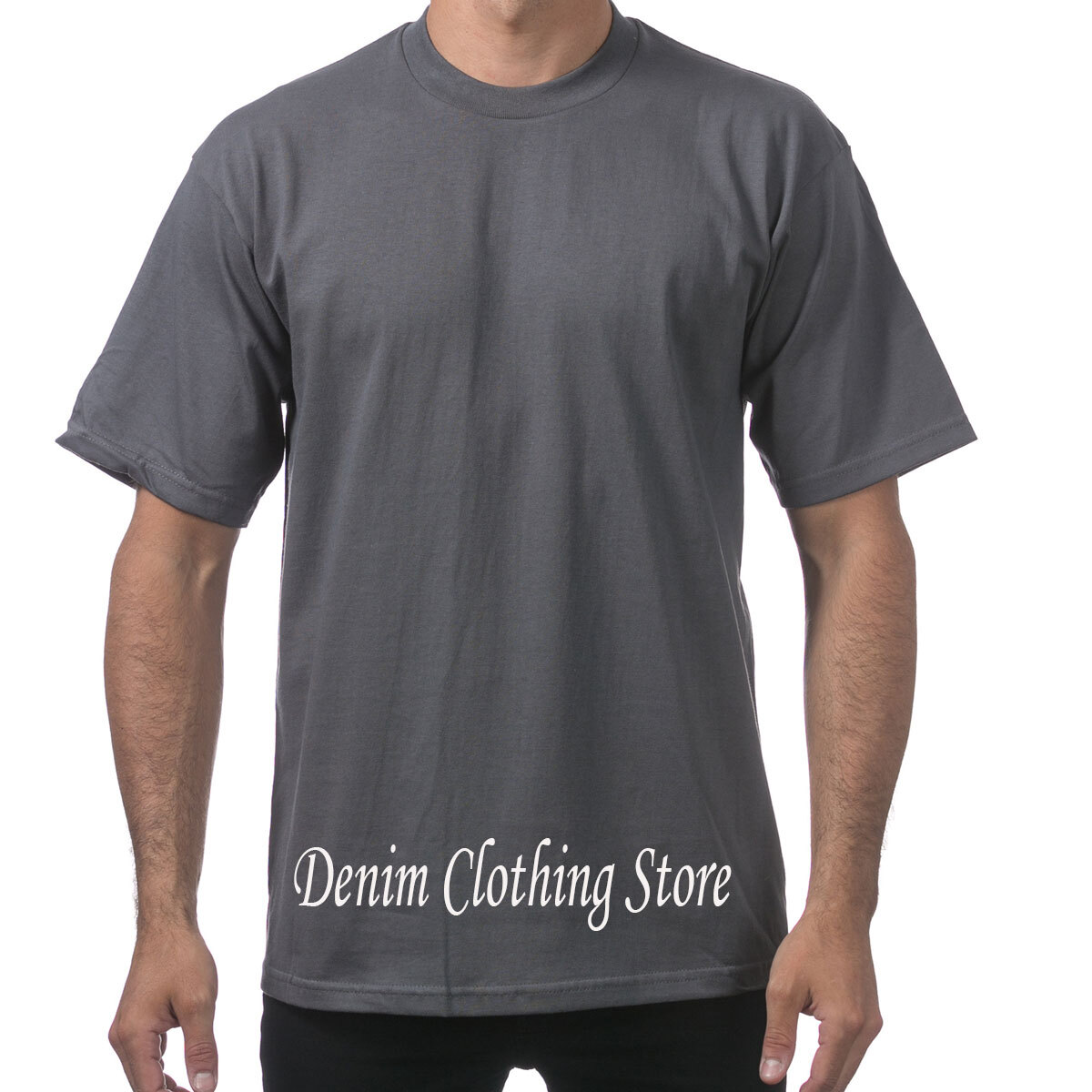 1 NEW PRO CLUB MEN’S BLANK HEAVY WEIGHT CREW NECK SHORT SLEEVE T-SHIRT S – 10XL