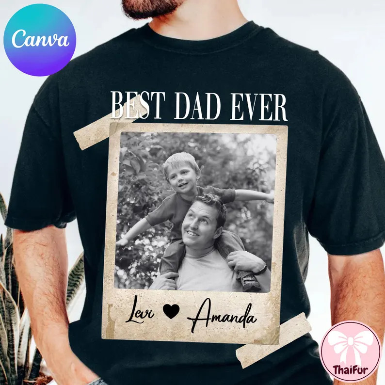 Custom Photo Dad Gidan Tee