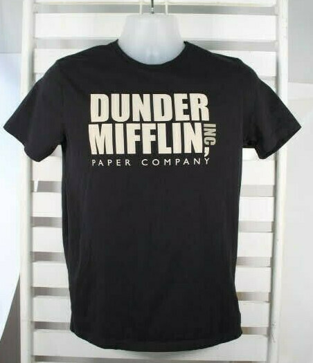 Dunder Mifflin Inc Paper Company Sz Small Old Navy Black Adult Tshirt The Office