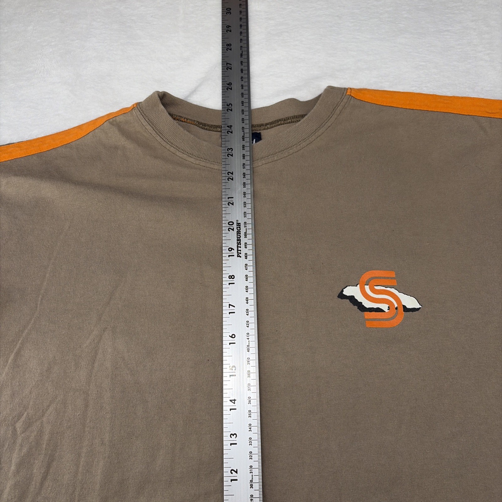 Vtg Stussy T Shirt Multi Colored Men’s Sz Large Basic Logo Graphic Made In USA