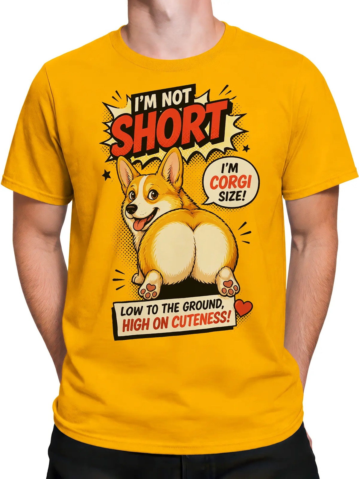 Corgi Size Attitude Dog T-Shirt | Unisex