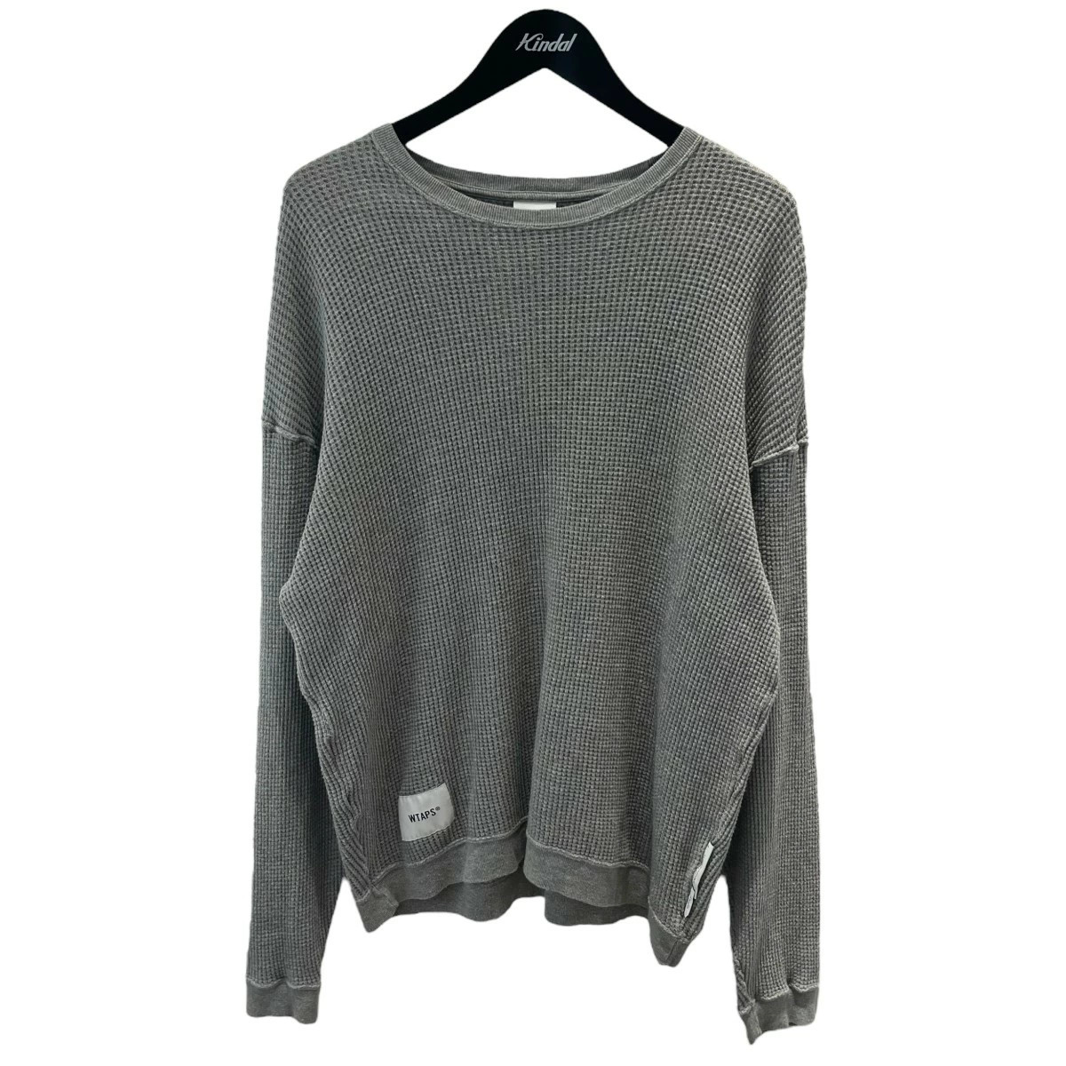 WTAPS Waffle Cut and Sew Gray Size 02 (US 8) Used Good