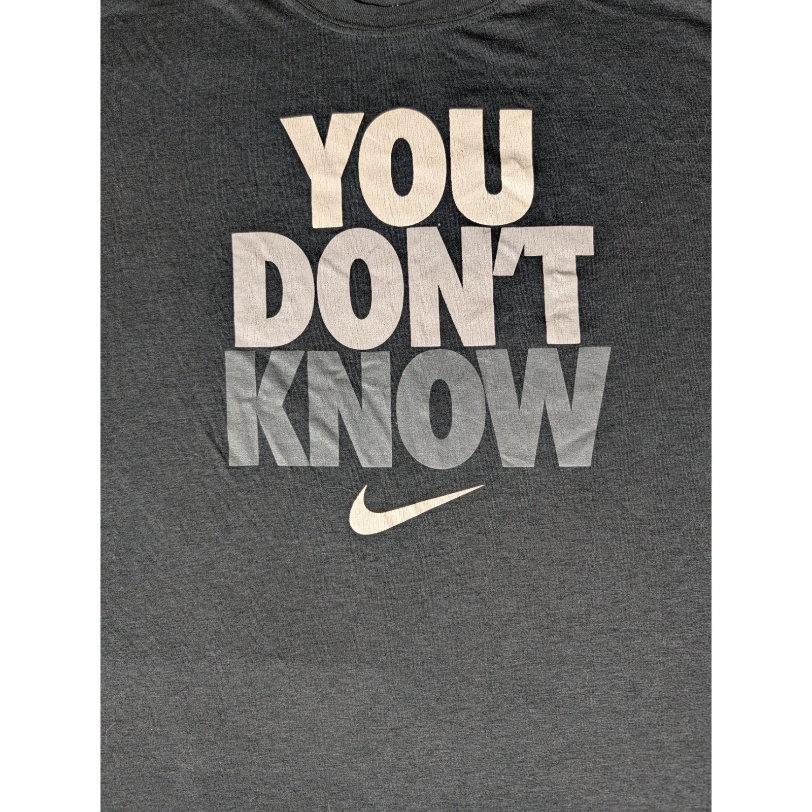 Nike Athletic Dept You Don’t Know Graphic T-Shirt Black Regular Fit XL