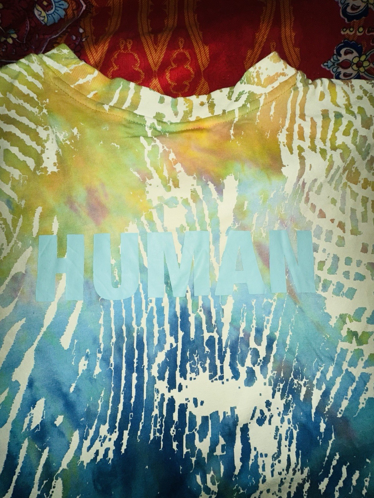 adidas Originals x Pharrell Williams Hu Men’s Tie-Dye Crew T-Shirt 2XL