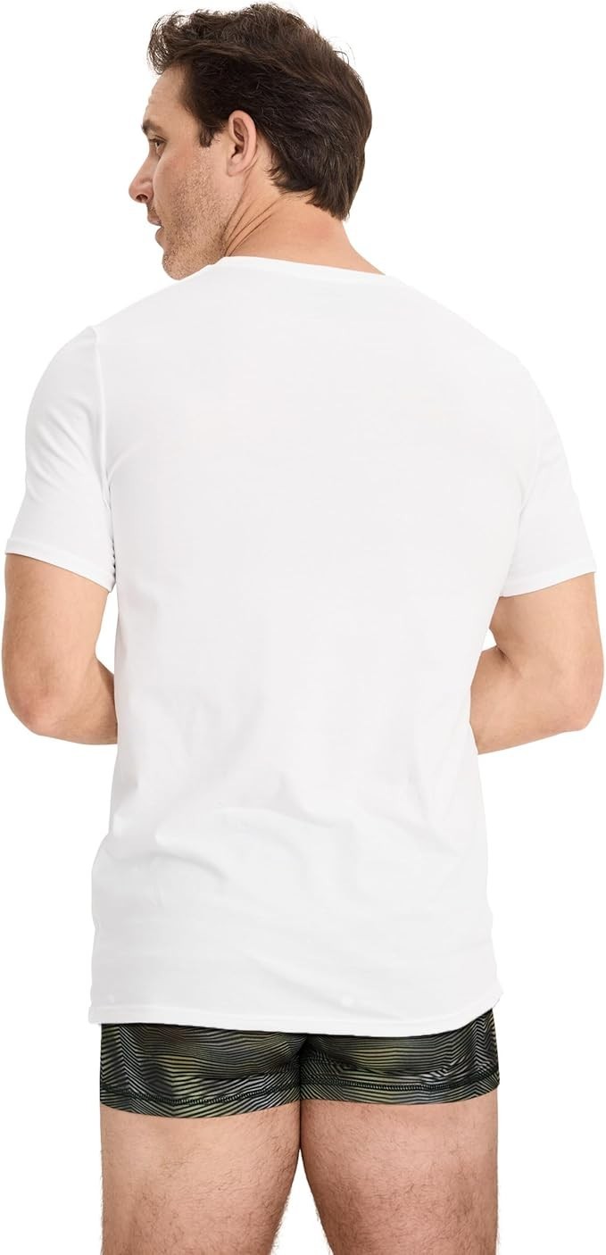 Jockey Men’s Undershirt Cotton Stretch Crew Neck Undershirt – 3 Pack L