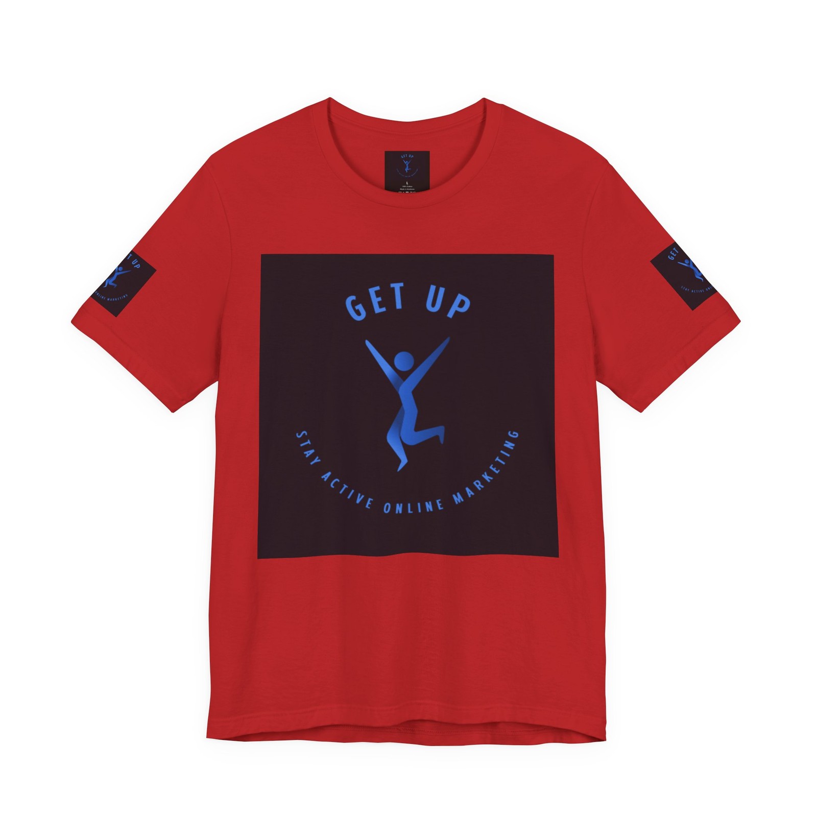 Get Up Active Figure Tee | Motivational Fitness Graphic Shirt