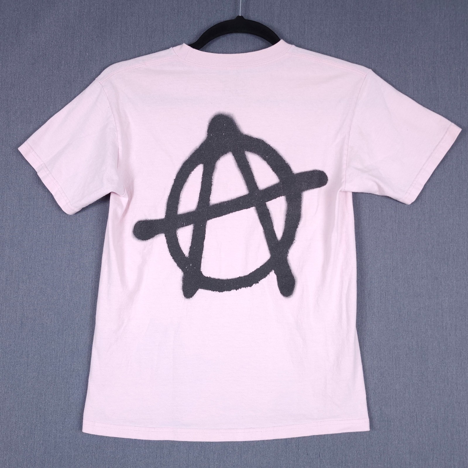 Sus Boy x Lil Peep Anarchy Shirt Size Medium Pink Short Sleeve Rap Hip Hop Crew