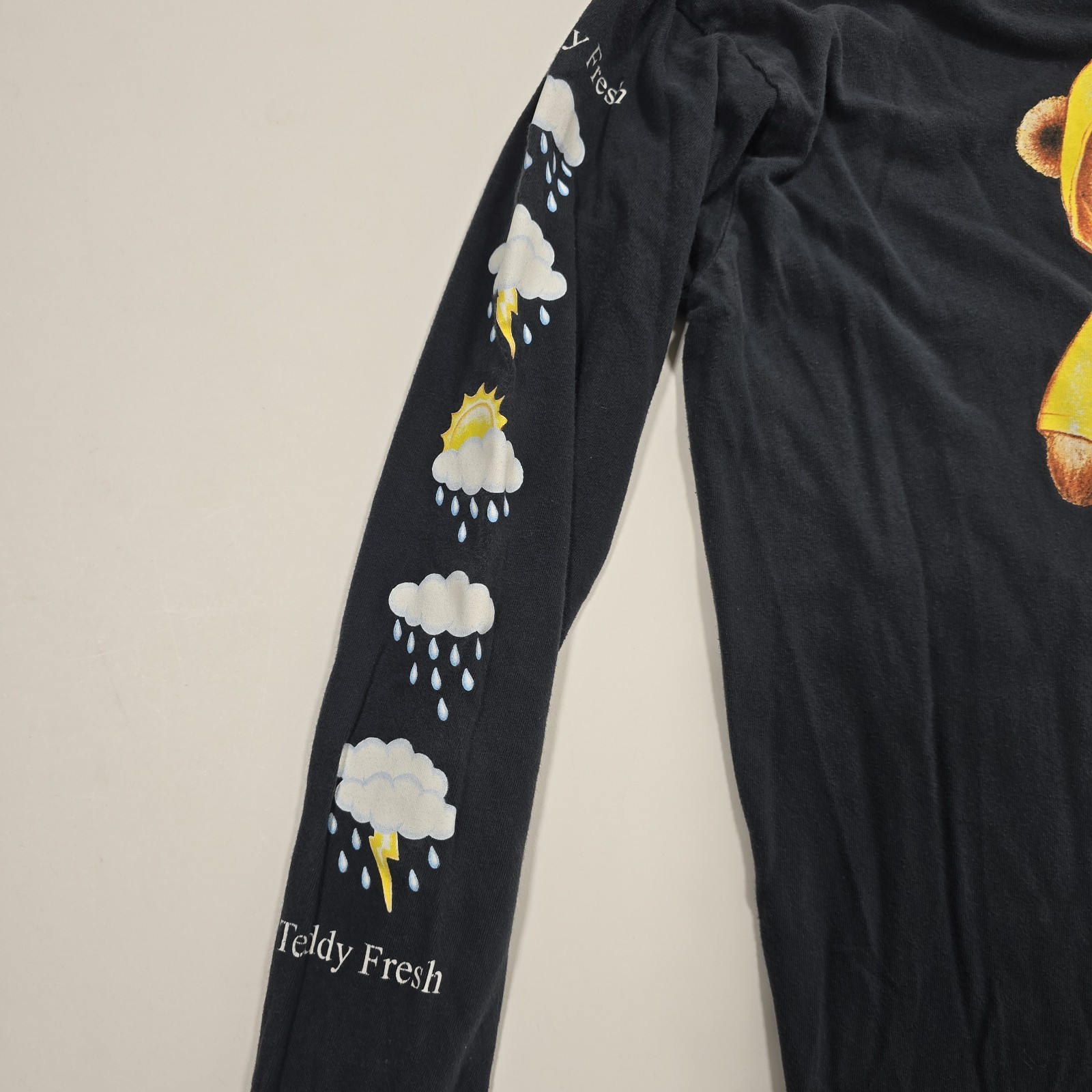 Teddy Fresh “I Have Crippling Anxiety” Long Sleeve Black Shirt, Size Medium