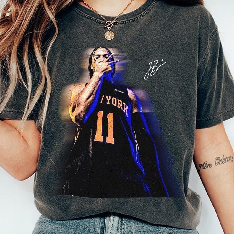 Vintage 90s Jalen Brunson Basketball Comfort Colors Shirt