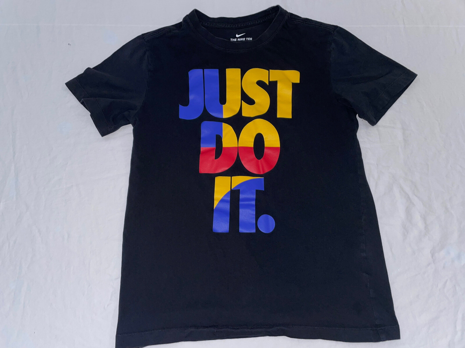 Nike Men’s Just Do It Swoosh Graphic Athletic Workout T-Shirt Black Mens Medium