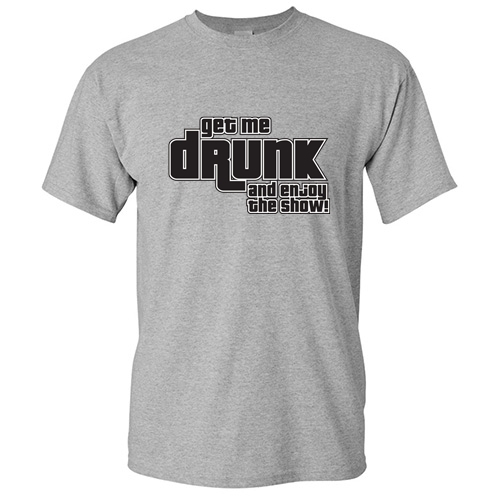Enjoy The Show Sarcastic Drinking Humor Graphic Gift Idea Funny Novelty T-Shirt