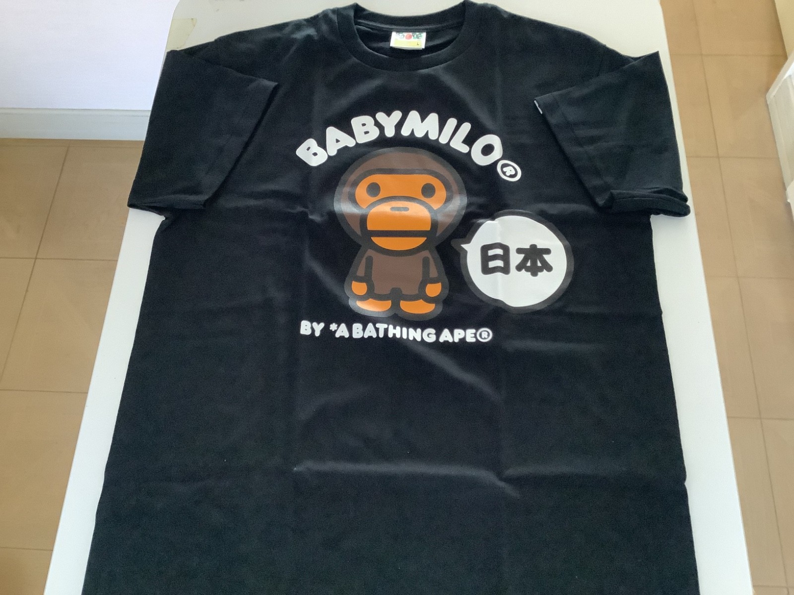 authentic a bathing ape bape Japan Baby milo tee #2 t shirt black M L 2XL new