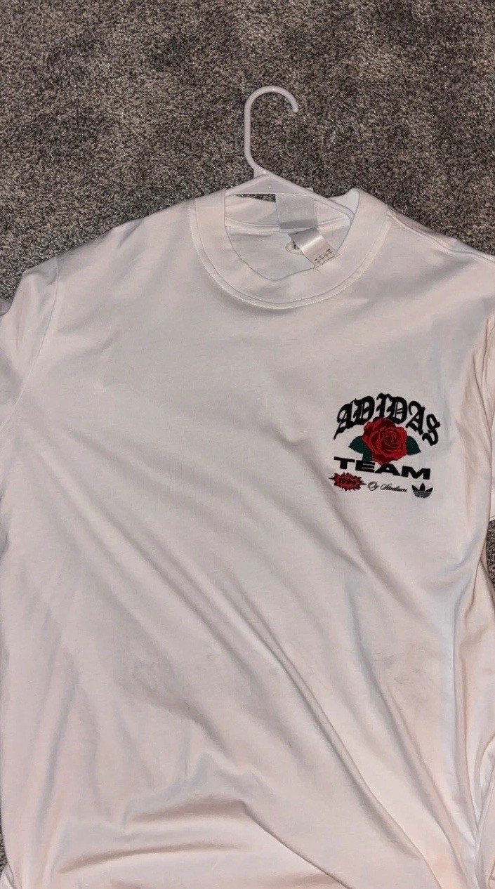 adidas Originals Team 1994 Graphic Print White Cotton Crew Neck T-Shirt L