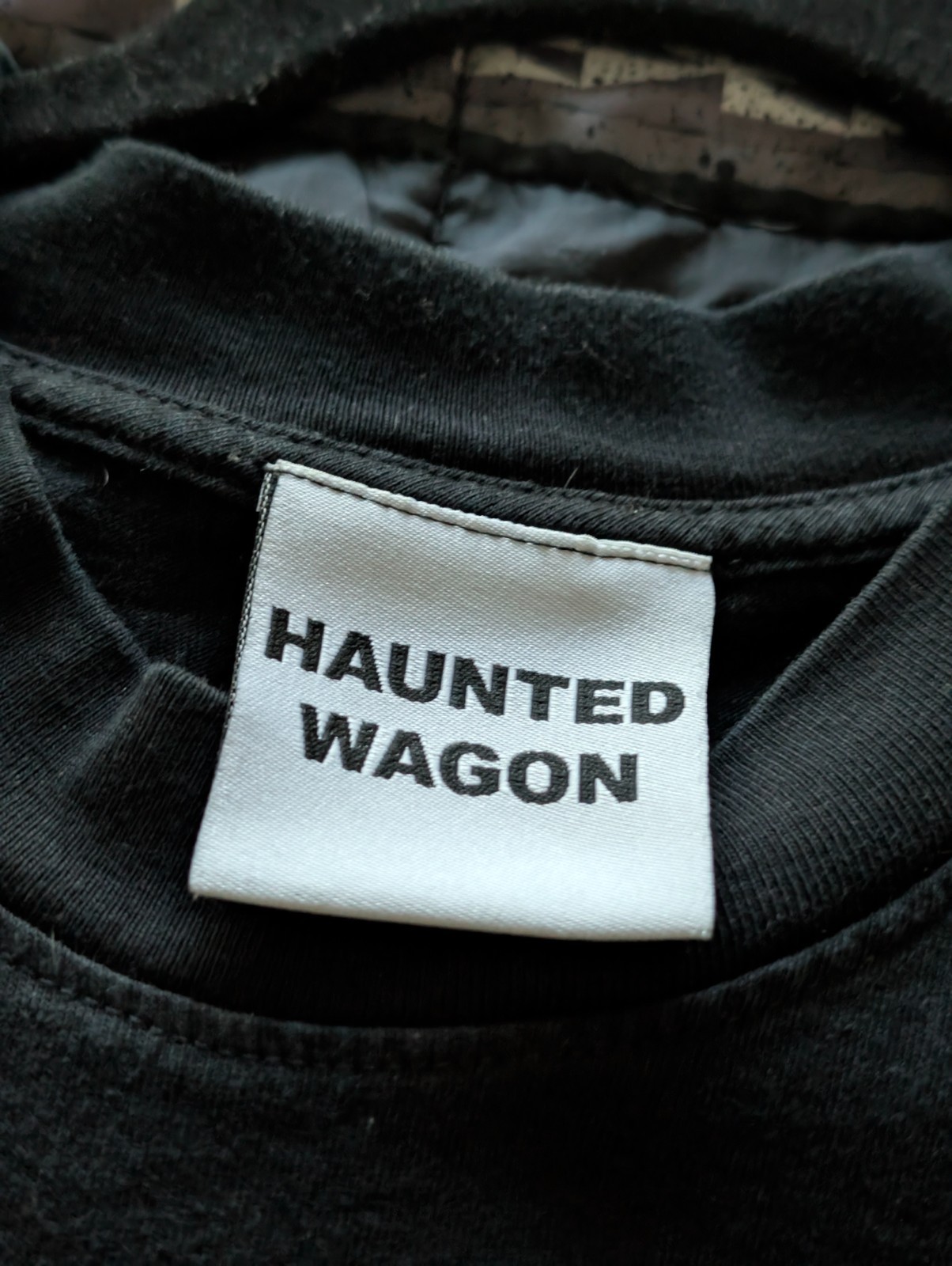 Online Ceramics Reading House XXL Black Heavy Weight Shirt Haunted Wagon