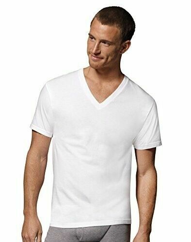 Hanes 777VP6 Men’s T-Shirt, Size L – White (6 Piece)