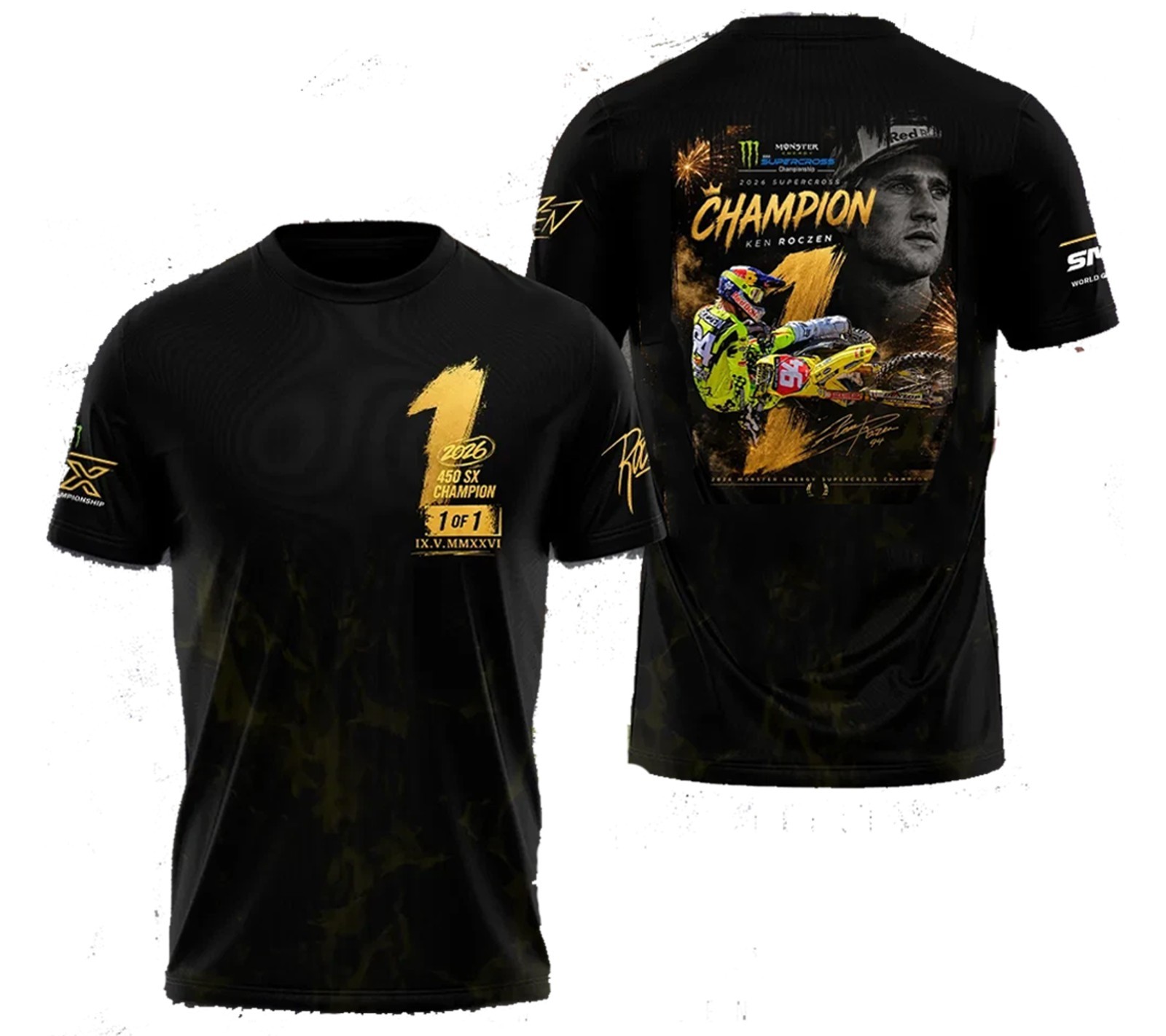 Ken Roczen 450SX 2026 Champion reprint T-Shirt, Motor Fan gift FAST SHIP