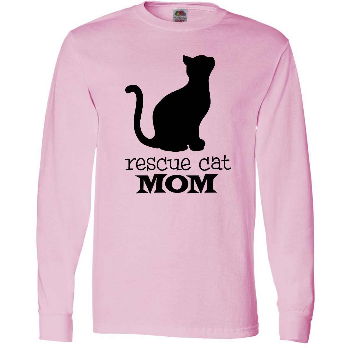 Inktastic Rescue Cat Mom Long Sleeve T-Shirt Animals Parent Adopt Shelter Foster