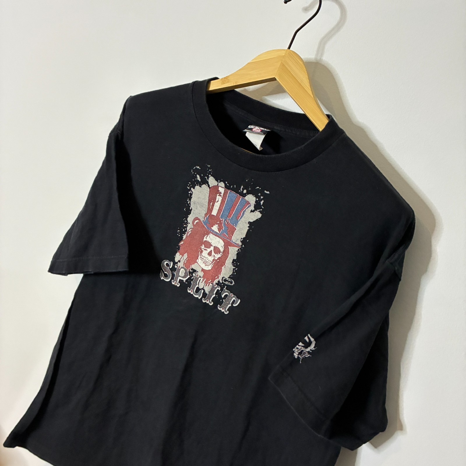 Vintage Split Shirt Mens XL Extra Large Black Skateboard Y2K Skate Surf