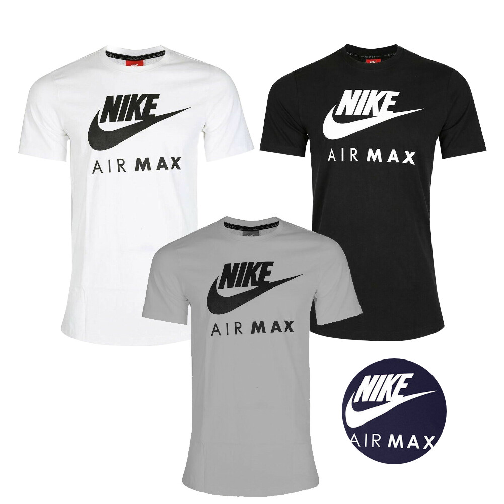Nike Men’s T-Shirt Slim Fit Athletic Air Max Short Sleeve Crewneck Fitness Tee