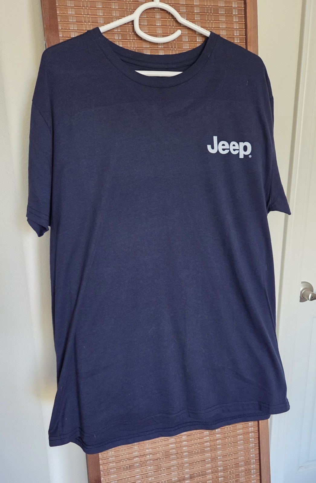 American flag and Jeep country road graphic T Shirt XL