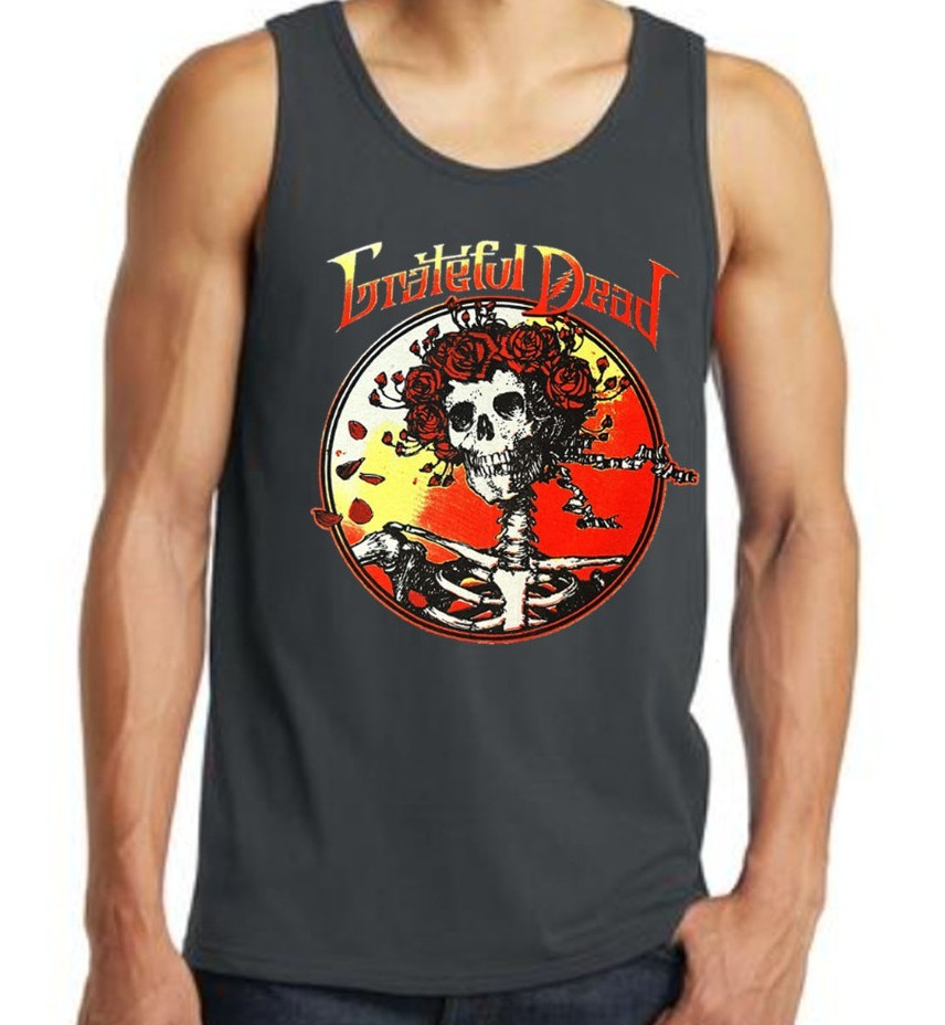 Grateful Dead Rock Band Men’s Tank Top (Multiple Colors)