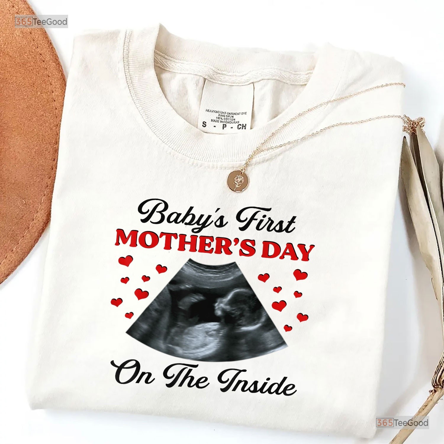 Babys First Mothers Day Inside Shirt, Funny Pregnant Mom To Be T-Shirt Gift