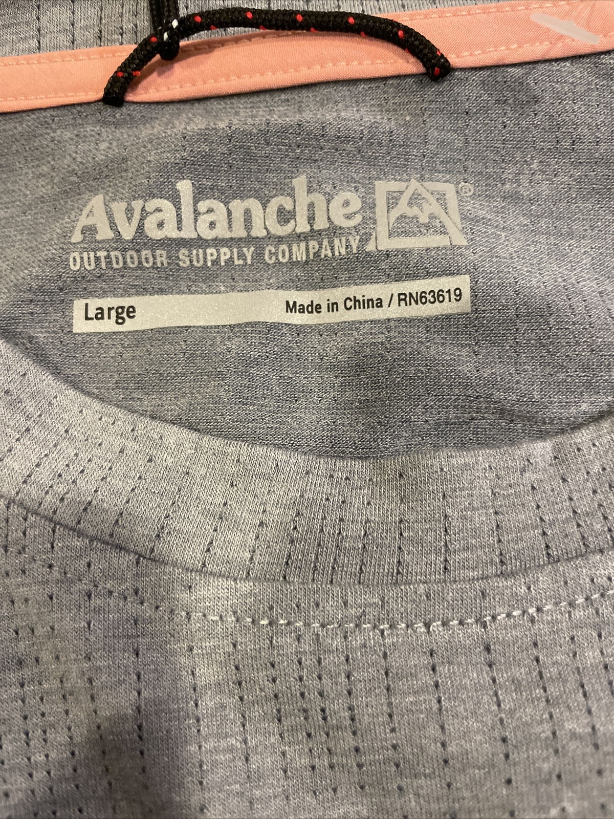 Avalanche Outdoor Mens T-shirt Grey Soft Stretch Quick Dry Size Large
