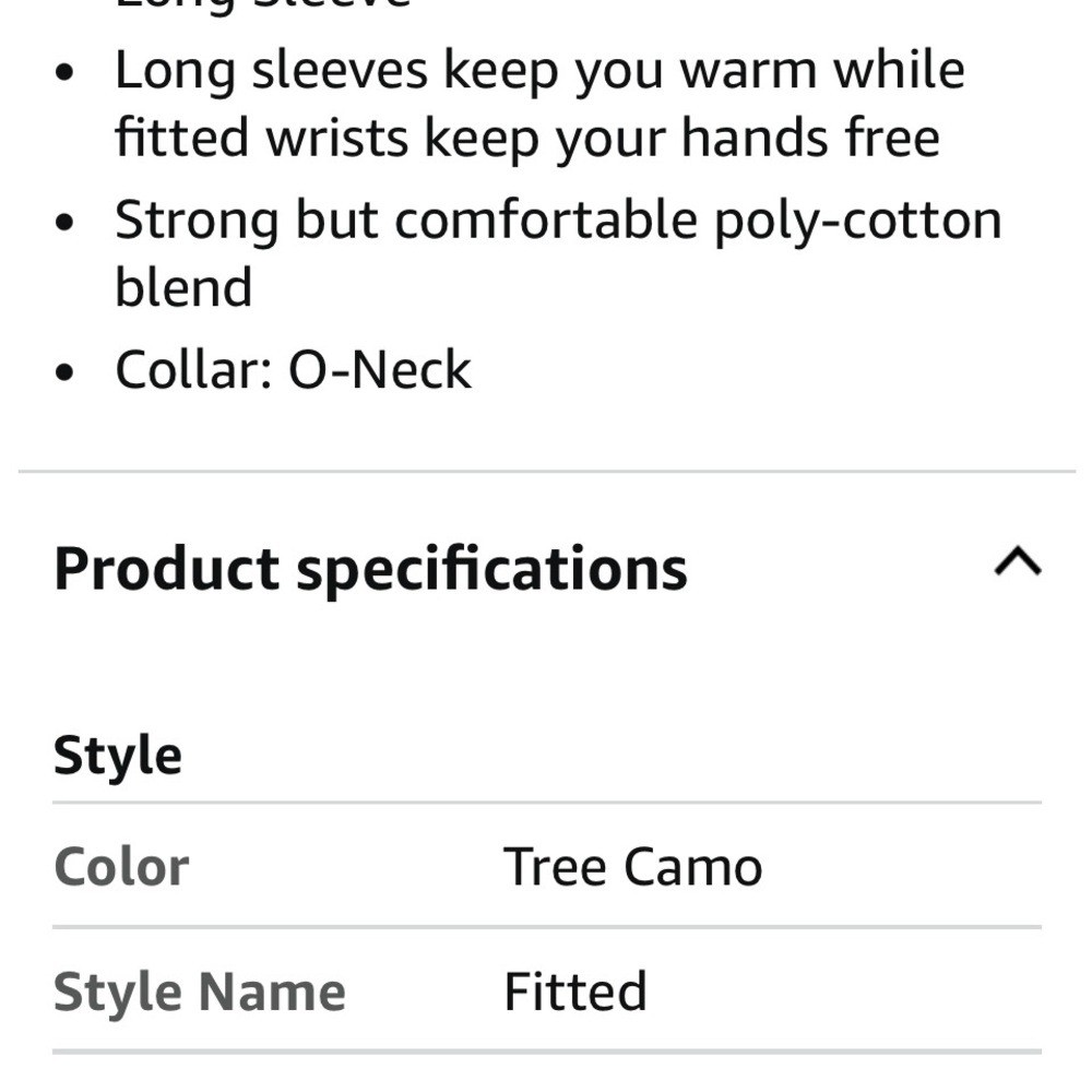 Camouflage Quick Drying Long-Sleve T-Shirt. Size: Large