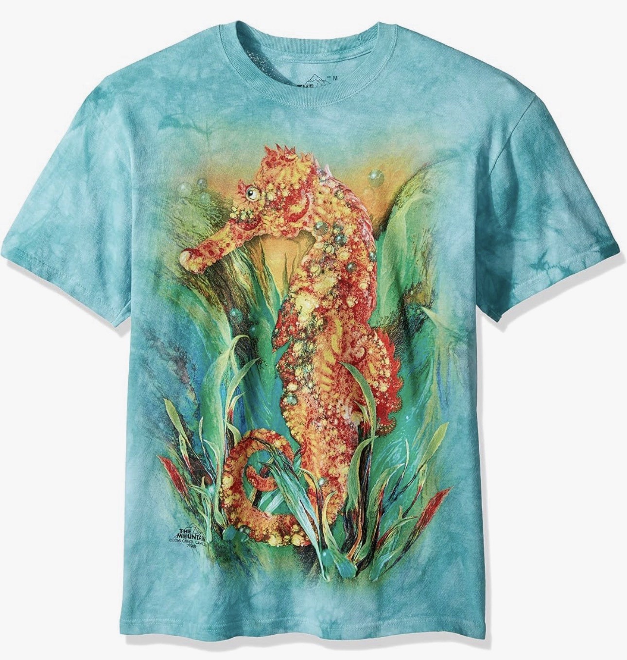 NEW The Mountain Seahorse Tie Dye Graphic T-Shirt 3XL Ocean Art Tee NWT