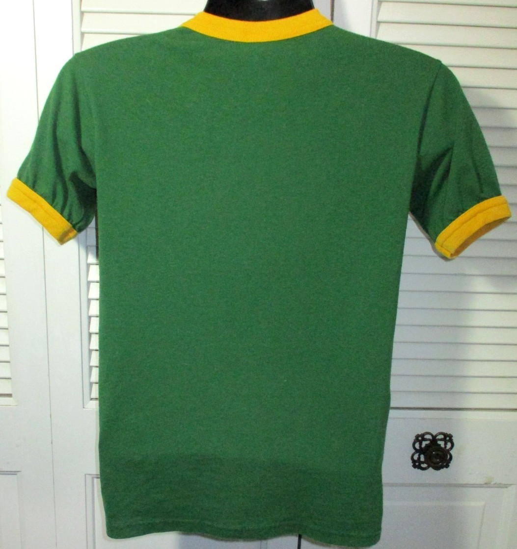 Vtg GREEN BAY PACKERS Ringer T-Shirt~Augusta Sportswear~Men’s S (XS-S)~Used