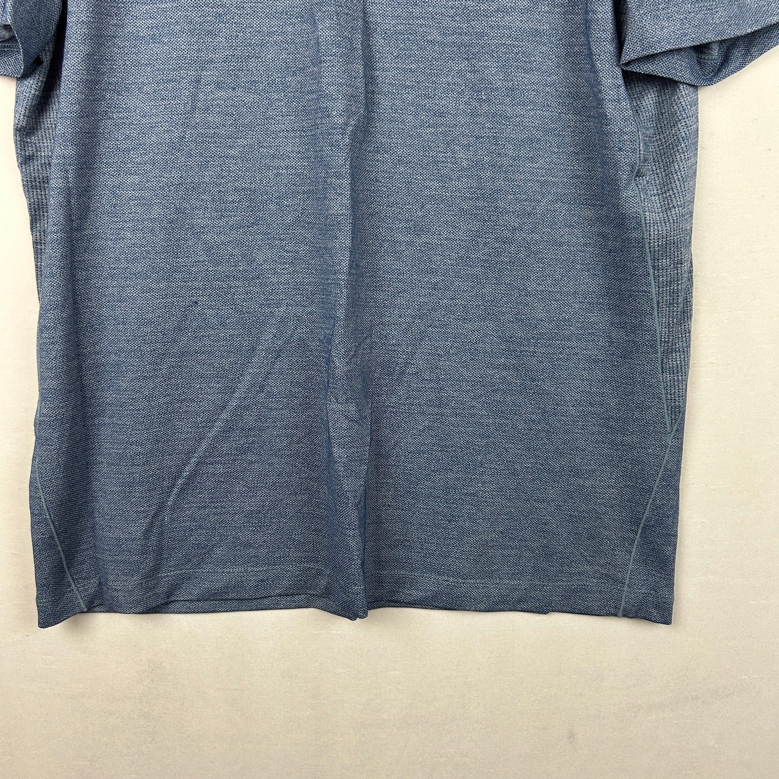 Mack Weldon Airknitx Crew Neck Short Sleeve Shirt Blue Men’s Size XL