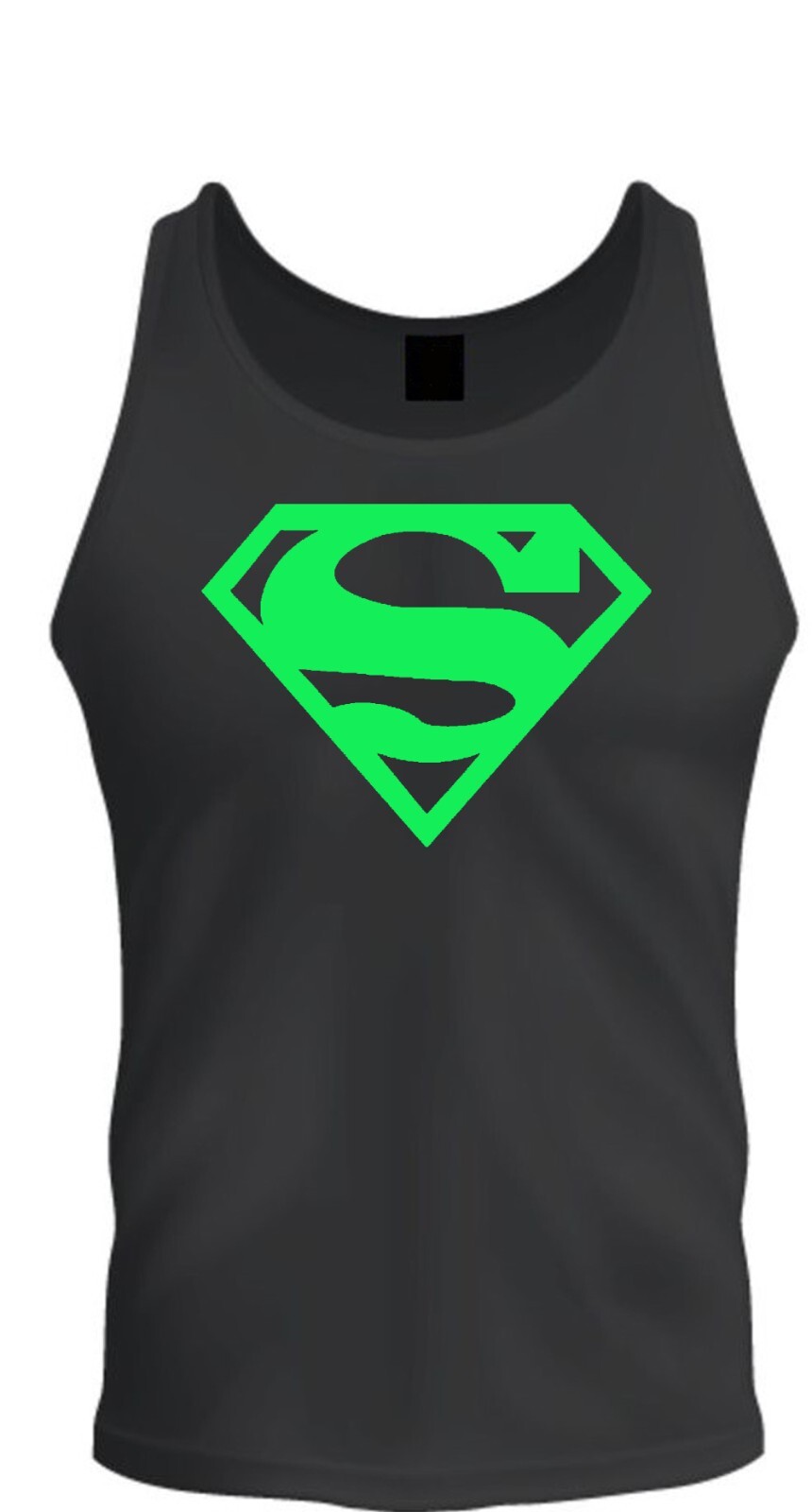 Superman Shirt Unisex T-shirt Tee Black T-Shirt Tee Tank Top