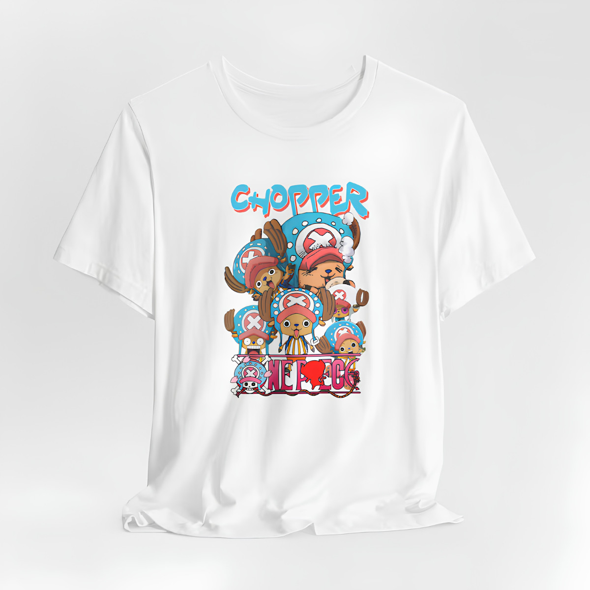 Chopper Collage T-Shirt | One Piece Doctor Anime Tee | Tony Tony Chopper Cute
