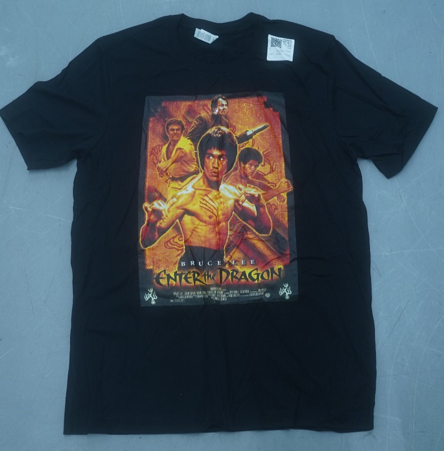 BRUCE LEE ENTER THE DRAGON POSTER T-SHIRT BLACK SIZE LARGE NEW